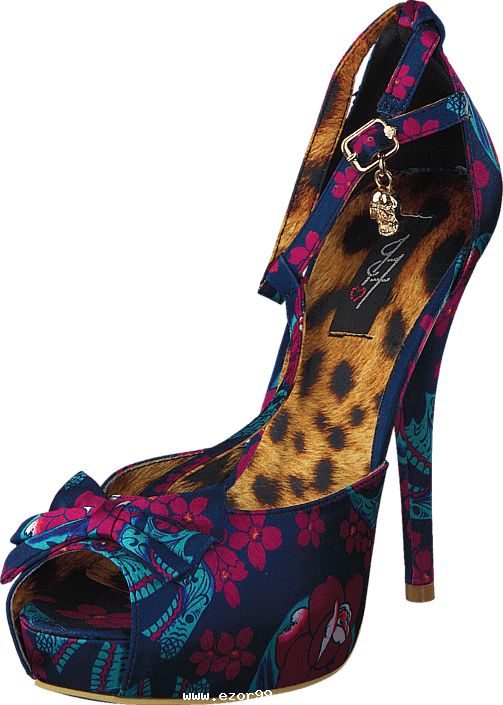 Iron Fist Women Black Light Skull Women-kndkj - Shoe (503x705), Png Download