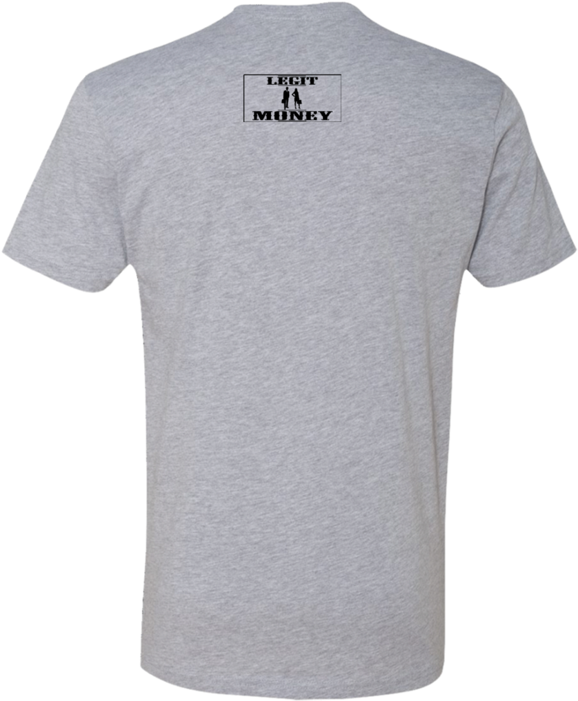 Legit Money Fist/black Next Level Premium Short Sleeve - T-shirt (1024x1024), Png Download
