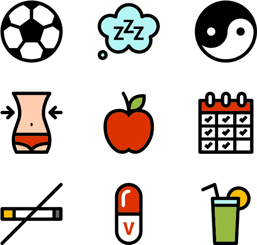 Fitness Icon Packs - Fitness Icon Color Png (600x564), Png Download