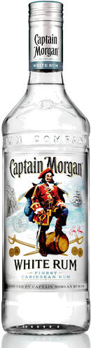 Captain Morgan White Rum - Captain Morgan White Rum / Litre (400x500), Png Download