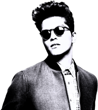 Bruno Mars Portrait - Bruno Mars 2012 Photoshoot (350x374), Png Download