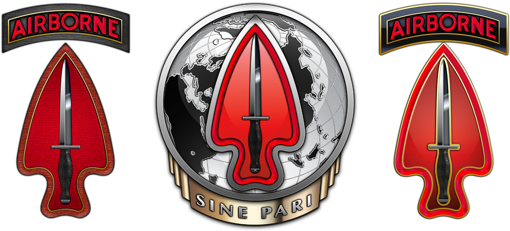 Novalogic Suing Activision, Turtle Beach, Microsoft, - Army Special Operations Command Insignia (1214x491), Png Download