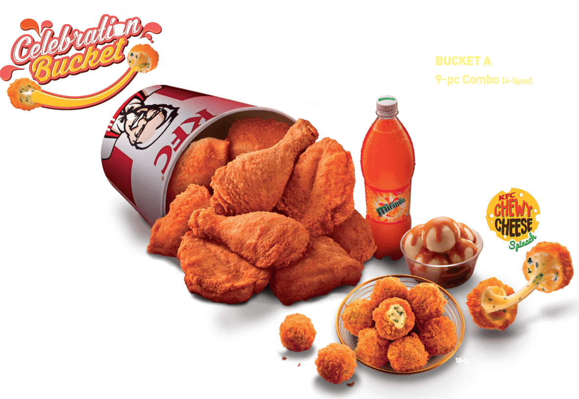Kfc Bucket Png - Kfc Cheezy Mushroom Malaysia Price (1180x812), Png Download