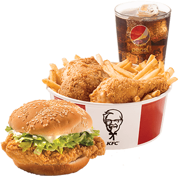 Big Crunch Bucket For One (400x345), Png Download