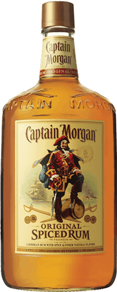 00 For Captain Morgan Rum - Captain Morgan Spiced 1.75 (238x600), Png Download