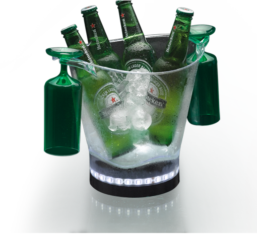 Balde Heineken Png - Bucket (510x465), Png Download