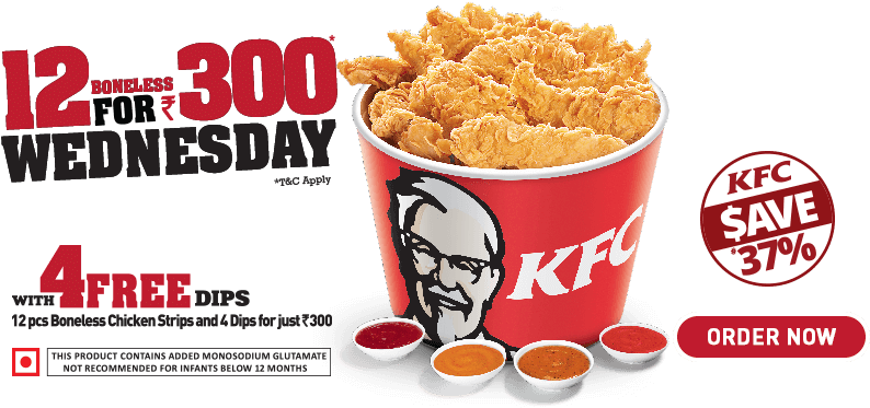 Right To Your Doorstep - Kfc (1096x420), Png Download