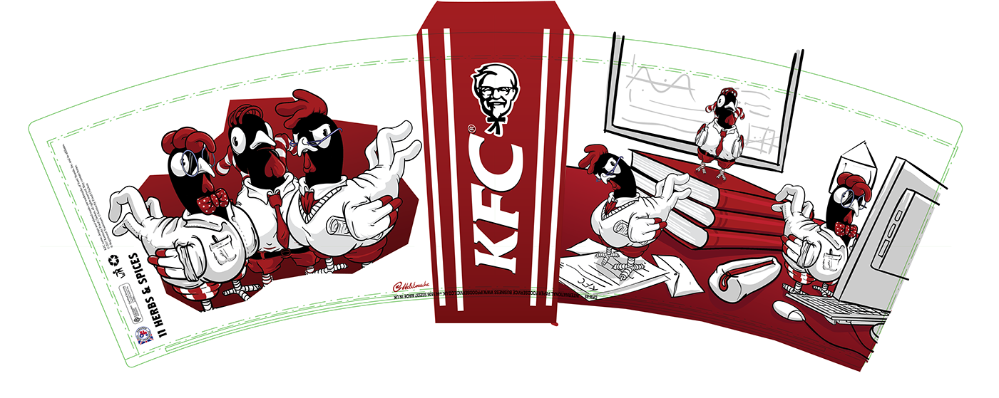 Thank You - Kfc Bucket Design (1400x668), Png Download