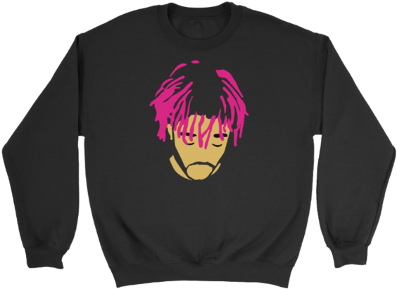Lil Uzi Vert Pink Hair Crewneck - Funny Trick Or Treat Scary Halloween Pumpkin Witch (570x570), Png Download