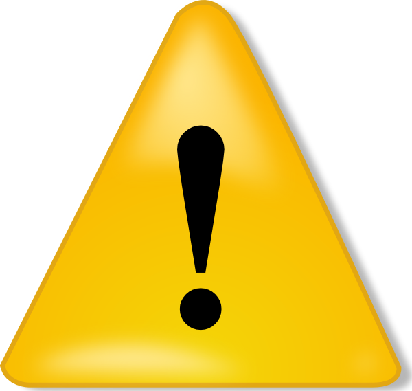 Caution Sign No Background (600x569), Png Download