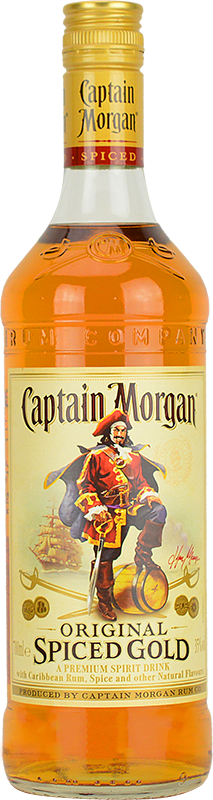Engraved Text On A Bottle Of Personalised Captain Morgan - Captain Morgan (213x800), Png Download
