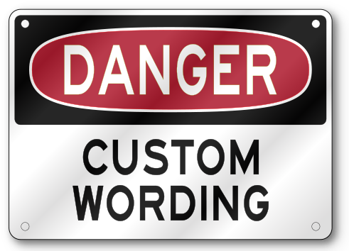 Custom Danger Sign - Signage (500x500), Png Download