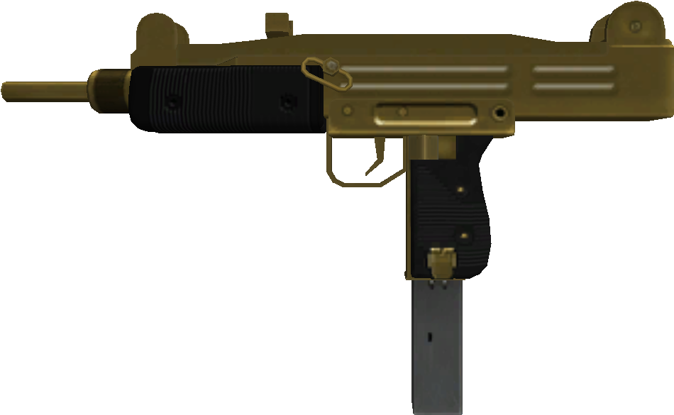 Gold Smg (1018x634), Png Download