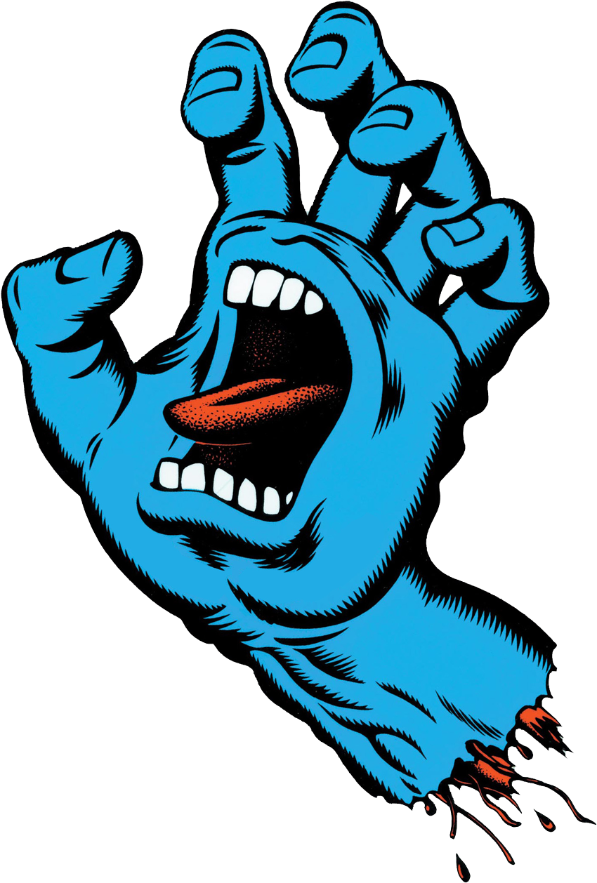 Screaming Hand - Santa Cruz Screaming Hand Png (880x1290), Png Download