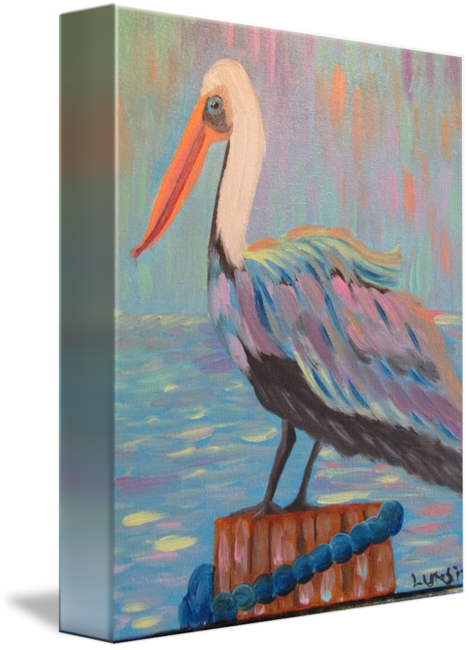 "pete The Pelican" By Melanie Lutes - Florida (469x650), Png Download