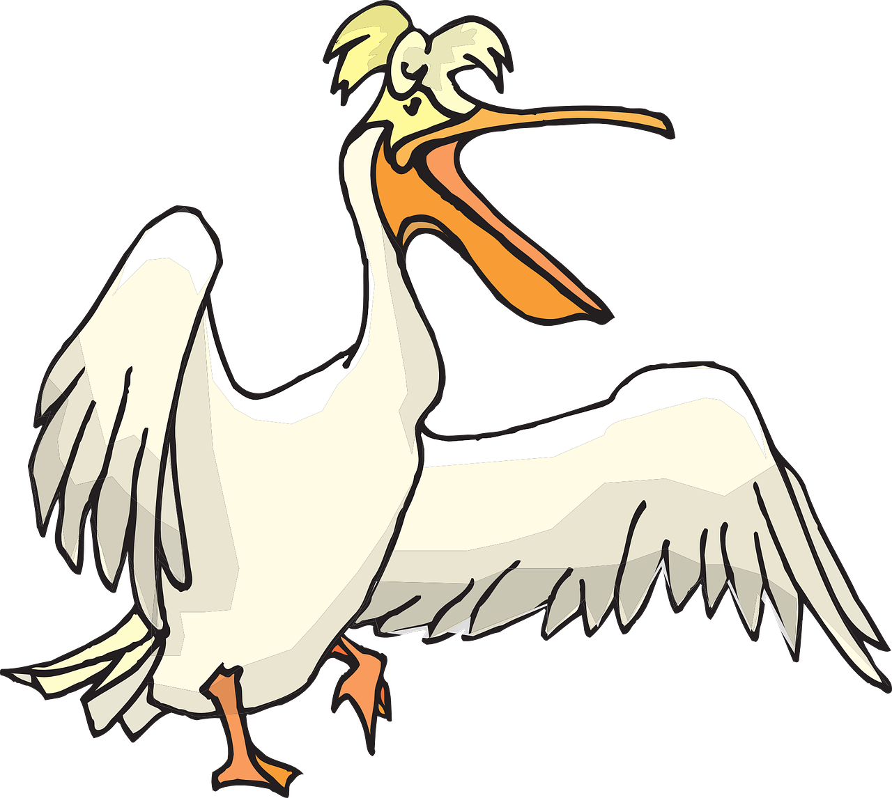 Pelican Clipart Png (1280x1146), Png Download