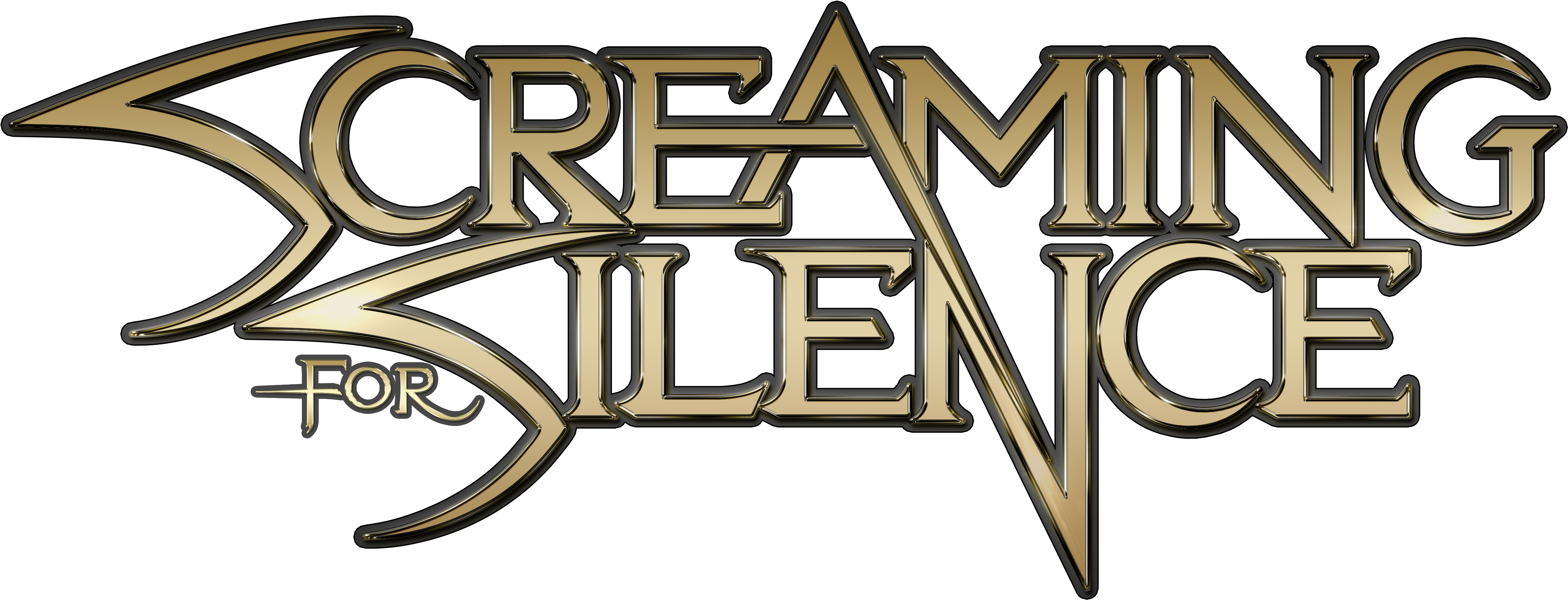 Logo - Screaming For Silence Logo (4957x1983), Png Download