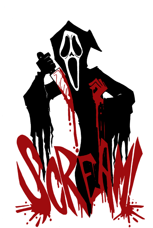Screaming Clipart Horror Movie - Michael Myers Art Design (560x847), Png Download