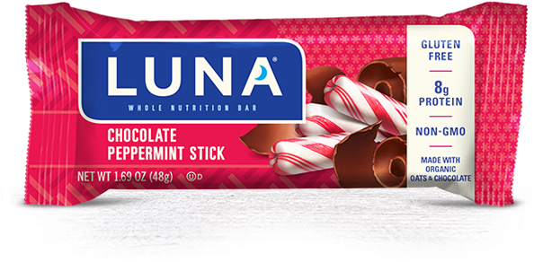 Chocolate Peppermint Stick Packaging - Luna Nutz Over Chocolate (625x510), Png Download