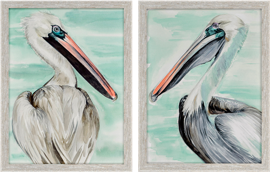 Turquoise Pelican Pk/2 - Pk (550x550), Png Download
