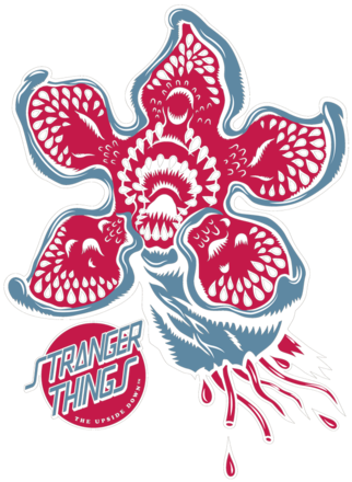 Screaming Demogorgon - Led Lamp (571x495), Png Download