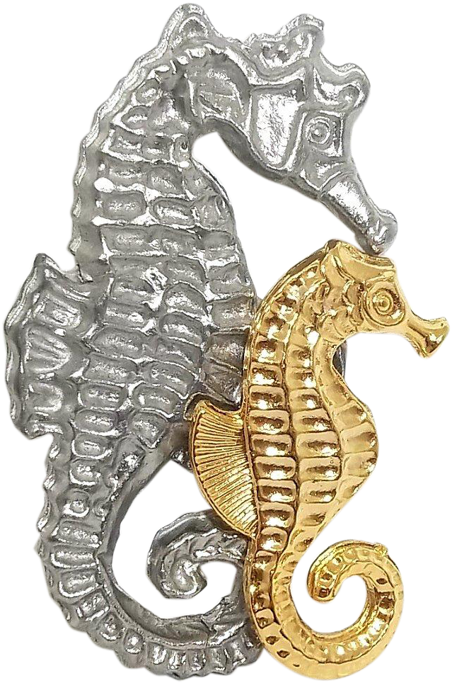 Seahorse Pin Brooch - Brooch (963x963), Png Download