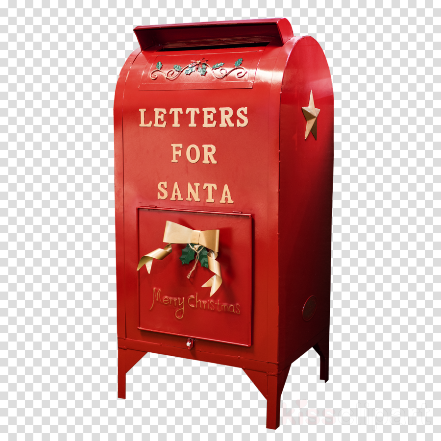 Santa Mailbox Clipart Santa Claus Letter Box Mail - Metal Letters To Santa Mailbox (900x900), Png Download
