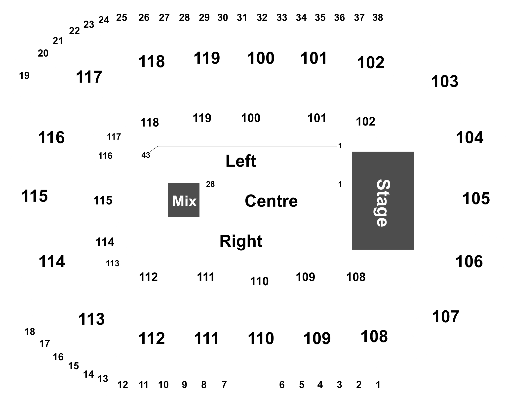 Legend - Ricoh Coliseum Row L (2100x1660), Png Download