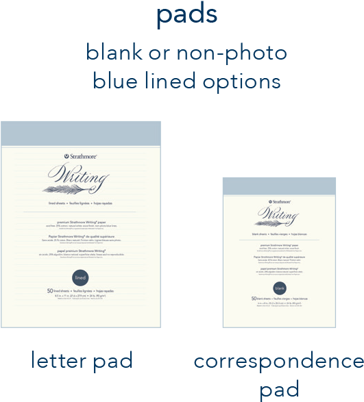 Strathmore 500 Series Writing Paper Pads Blank And - Strathmore 500 Series Writing Pads (629x624), Png Download