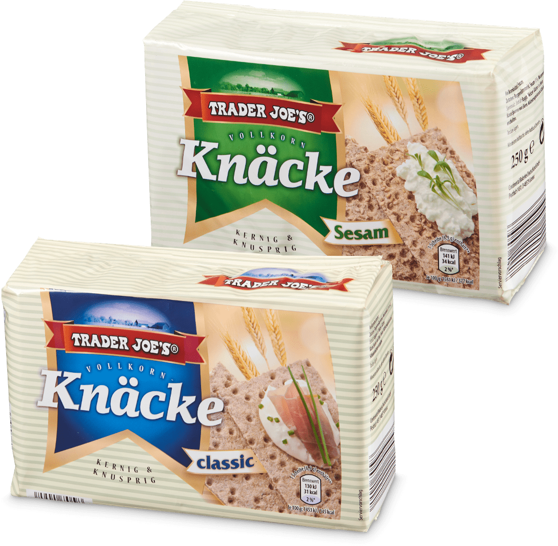 Trader Joe's® Vollkorn Knäcke Von Aldi Nord - Trader Joe's Knäcke Classic (1250x1250), Png Download
