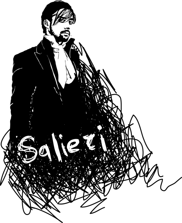 Mozart Drawing Sketch - Mozart Rock Opera Fanart (600x735), Png Download