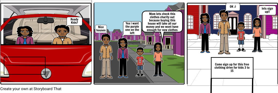Clothes Charity - Cartoon (1164x385), Png Download