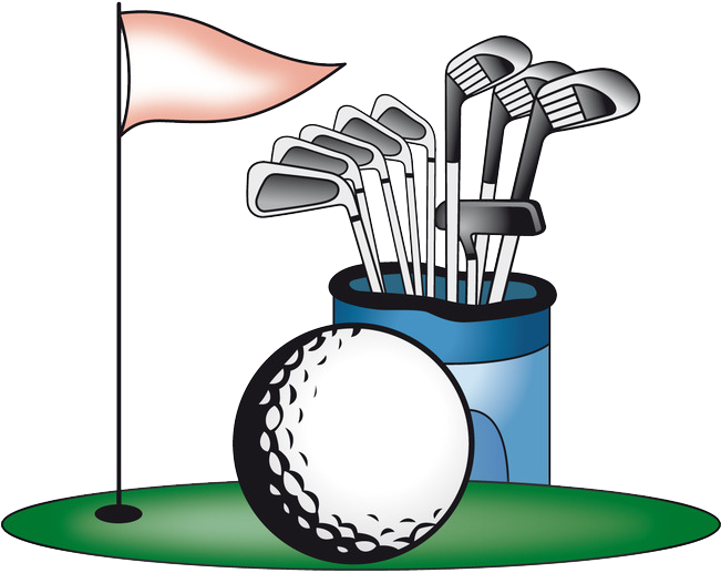 Club Clipart Golf - Golf Clip Art (650x574), Png Download