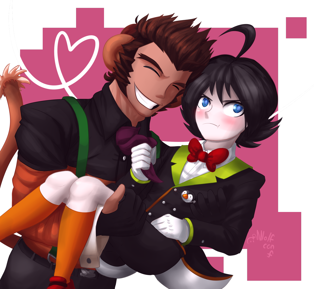 Five Nights At Candy's Penguin Human (1280x1178), Png Download