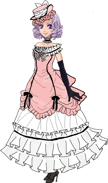 Clip Art Black And White Download Mcl Phantomhive Lady - Clothing (500x700), Png Download