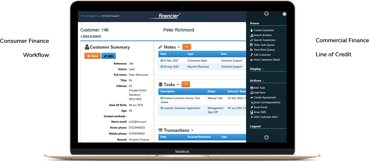 Financier™ Loan System Software - Software (1259x568), Png Download