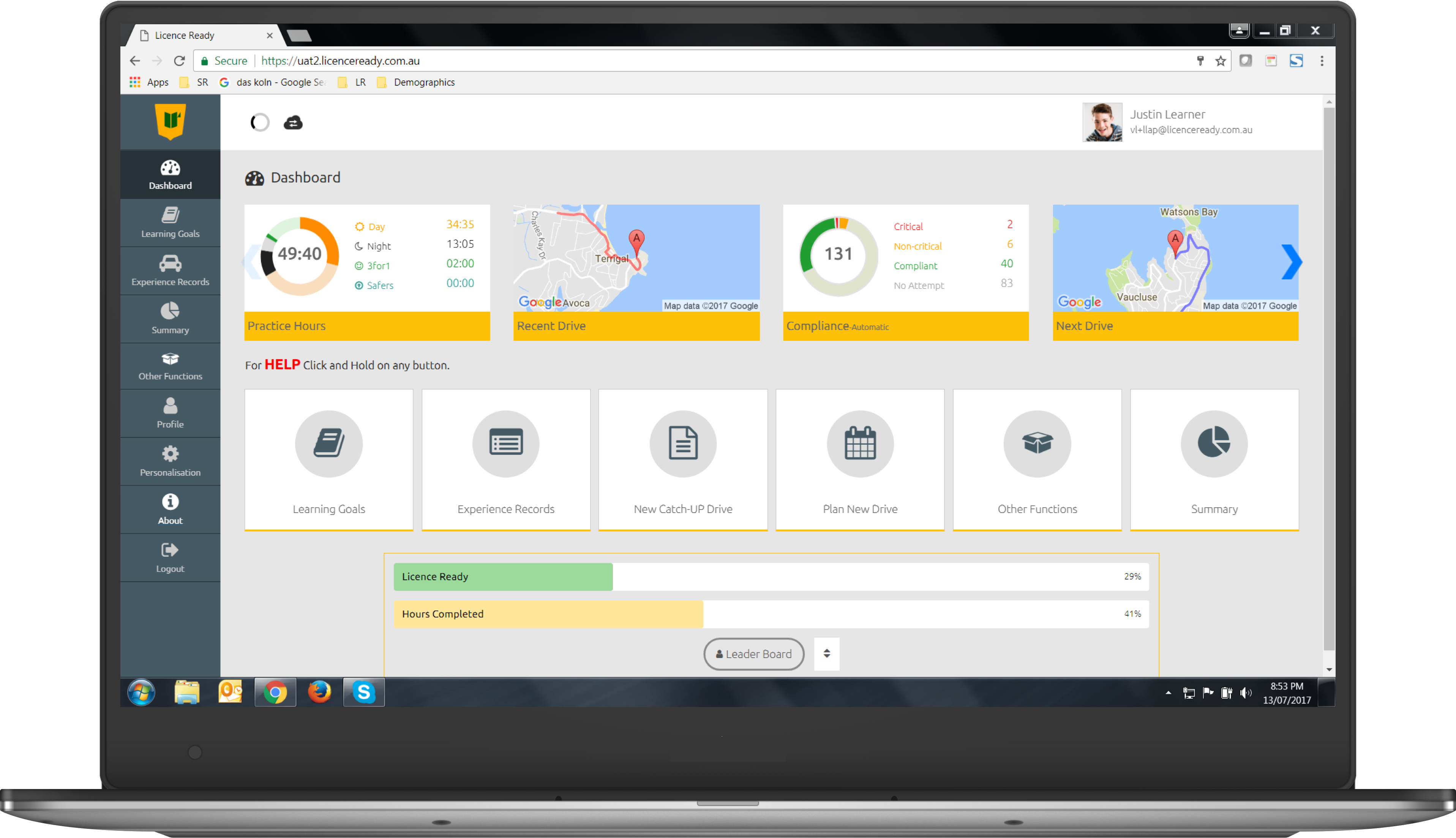 Dashboard With Progress Bar - Computer (3834x2207), Png Download