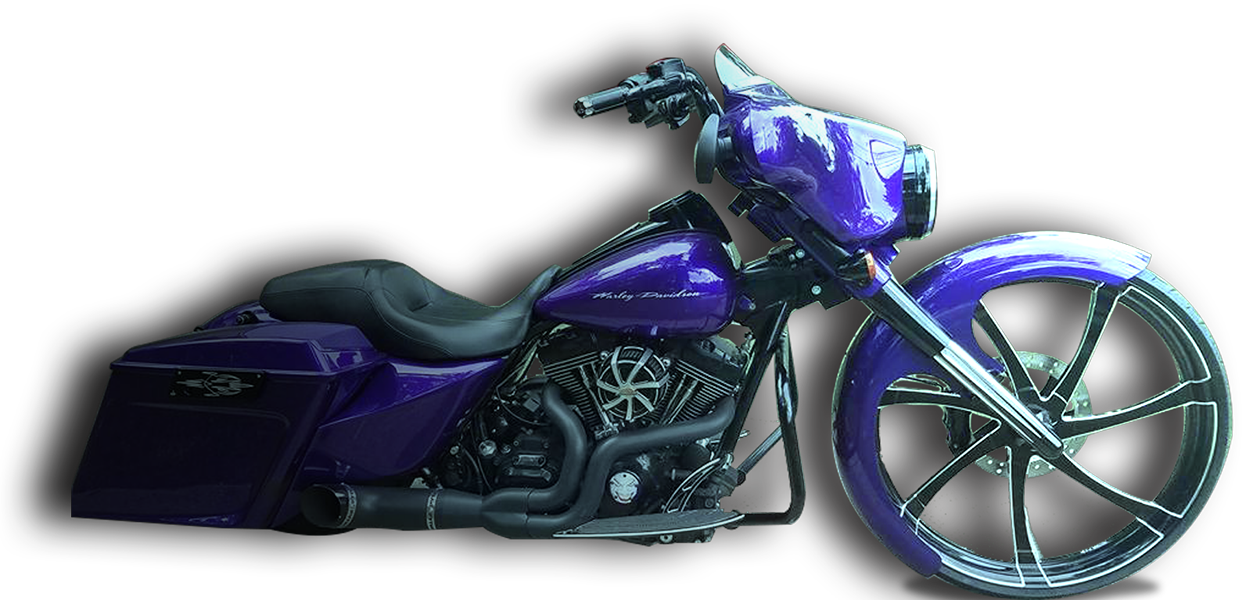 This Site Contains All Information About Custom Motorcycle - Custom Bagger Motorcycle Png (1246x600), Png Download