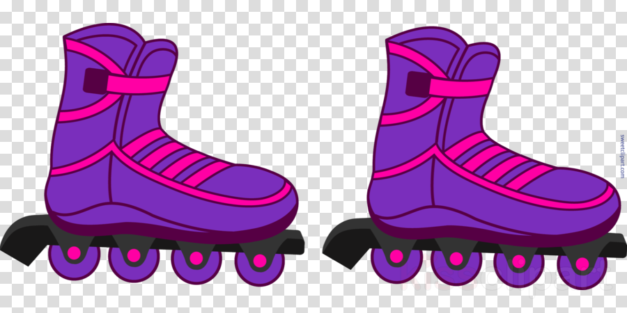 Rollerblades Clipart (900x450), Png Download