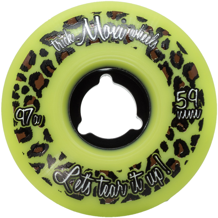 Moxi Trick Wheels 59mm - Moxi Trick Wheels Lime 59mm 97a - 4 Set (1280x914), Png Download