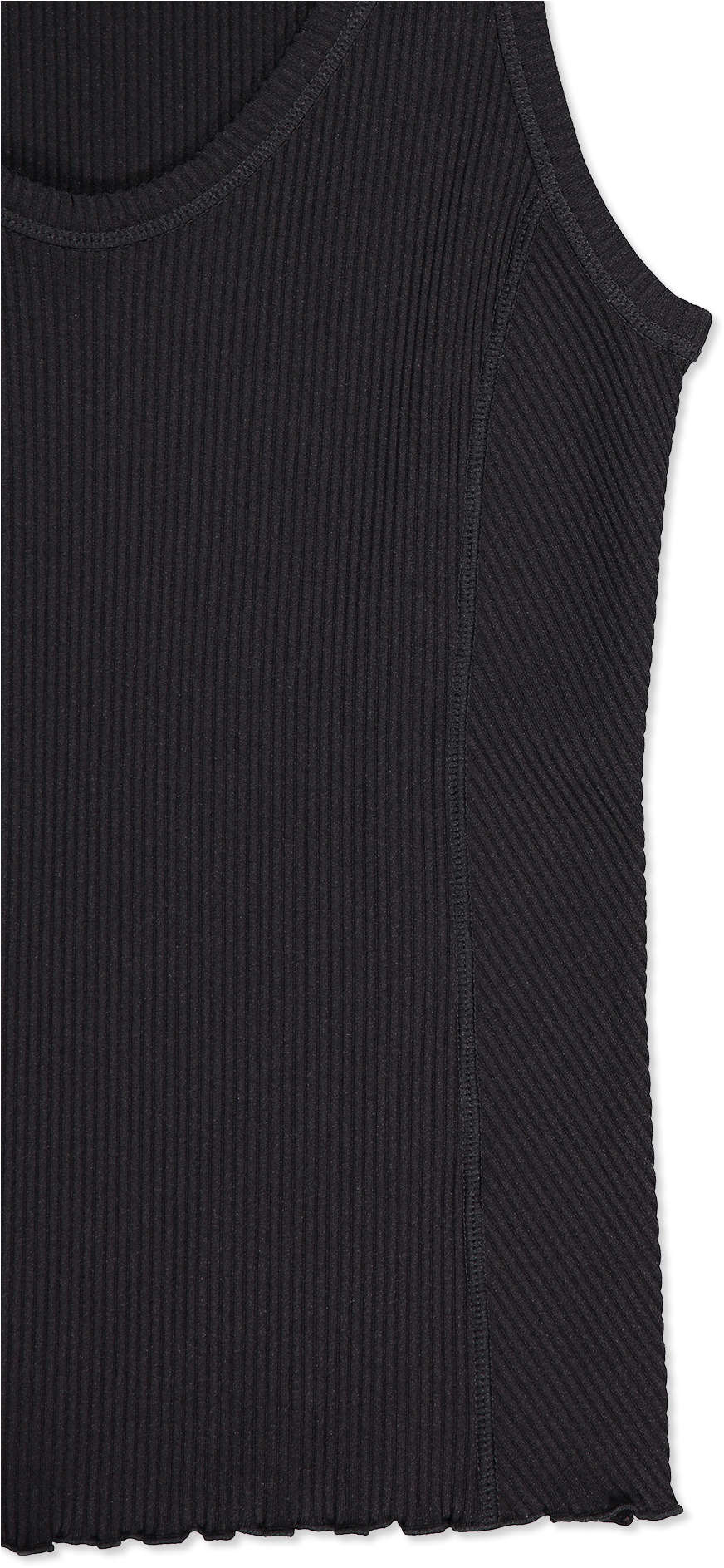 Fitted Rib Shell In Black - Active Tank (1280x1920), Png Download