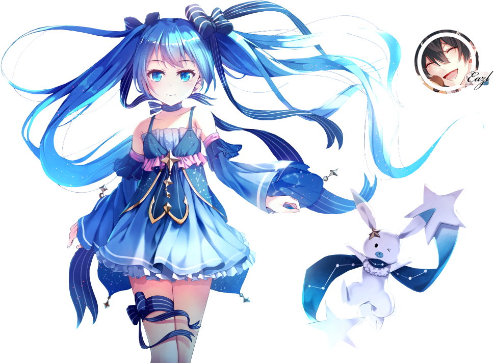 Anime Manga Girl Cute Kawaii Winter Miku Hatsune Hatsun - Hatsune Miku (1023x724), Png Download