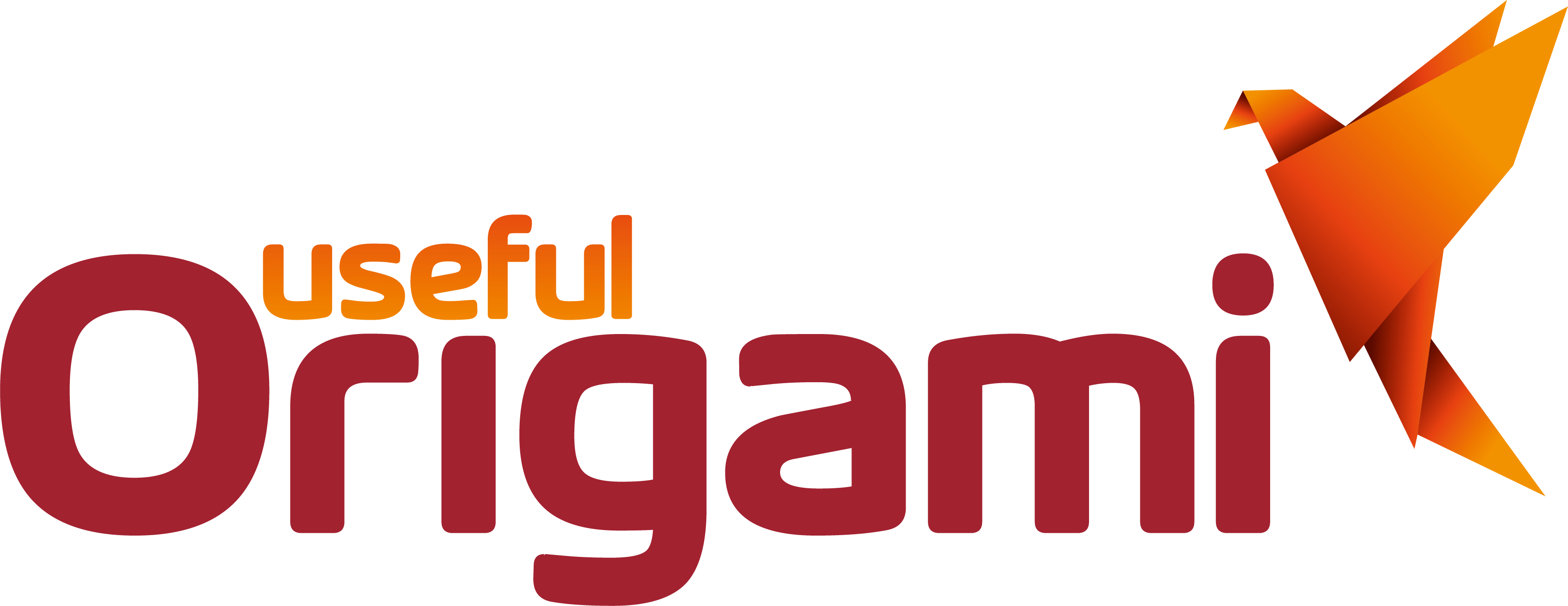 Functional Paper Crafting - Origami Logo Flat Png (3385x1308), Png Download