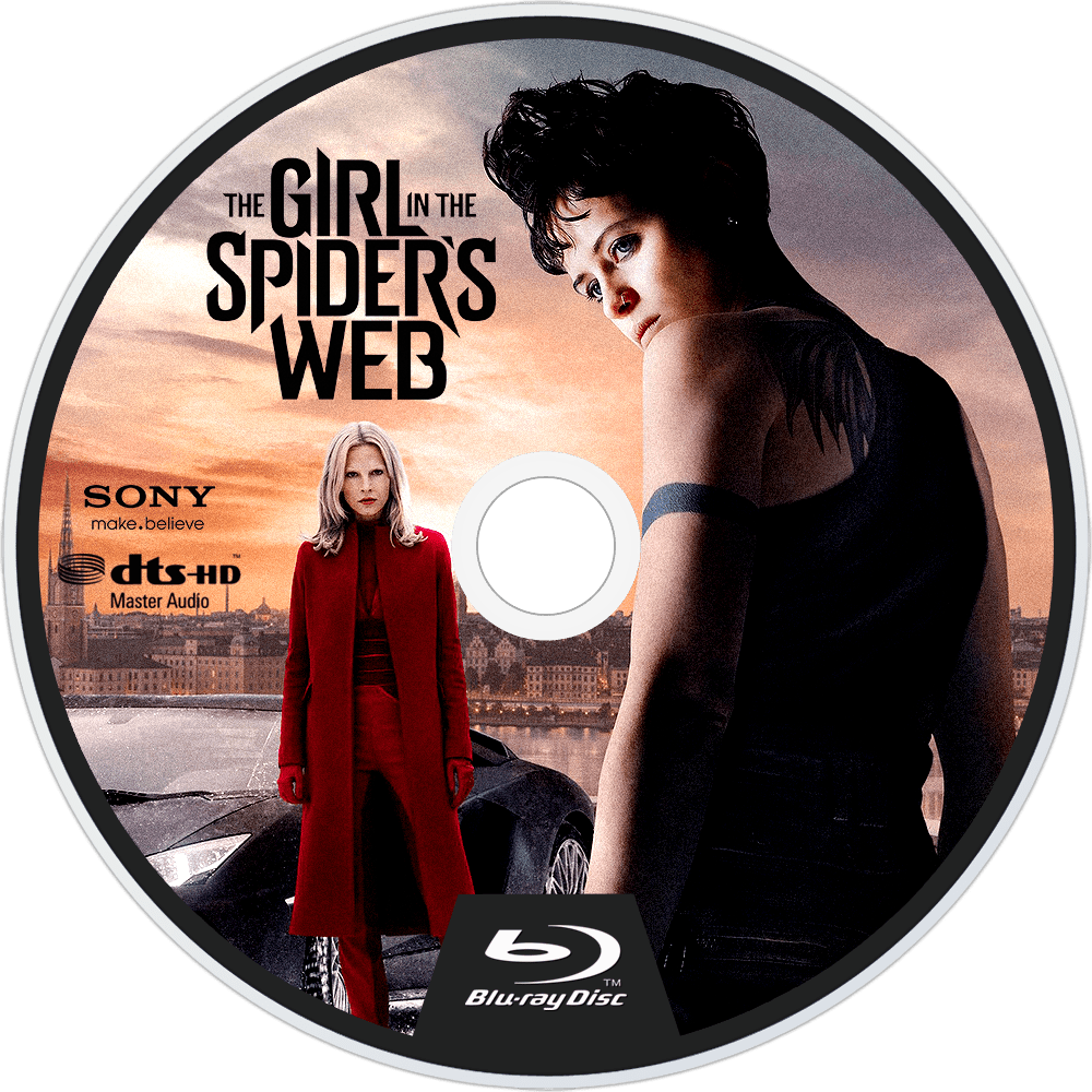 The Girl In The Spider's Web Bluray Disc Image - Girl In The Spider's Web Dvd (1000x1000), Png Download