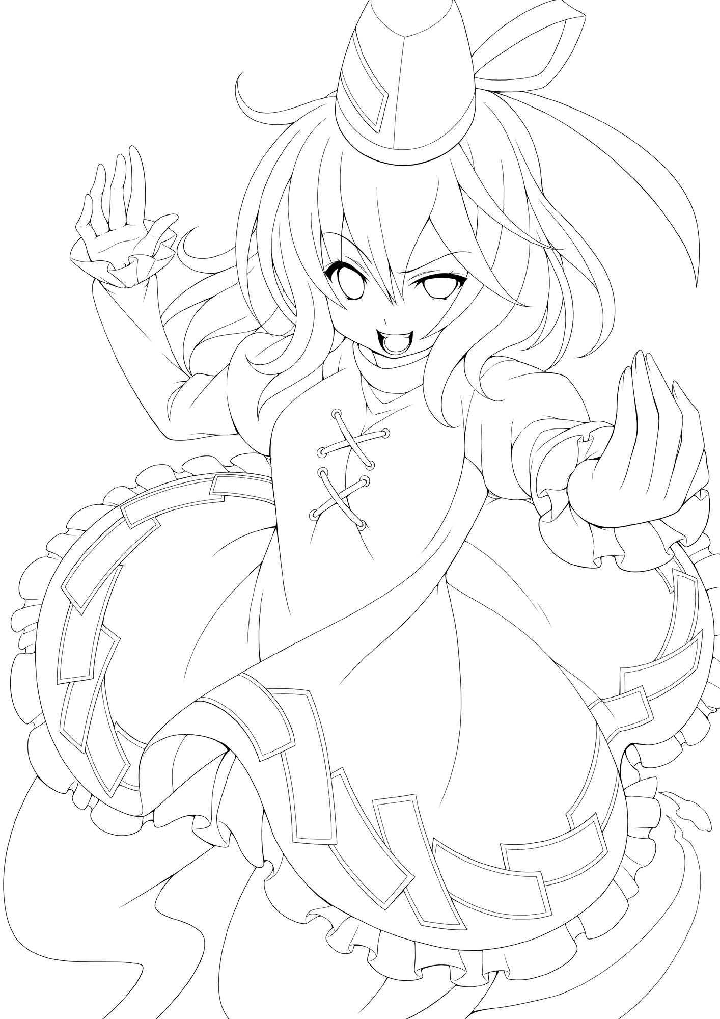 Resized To 60% Of Original - Line Art (1414x2000), Png Download