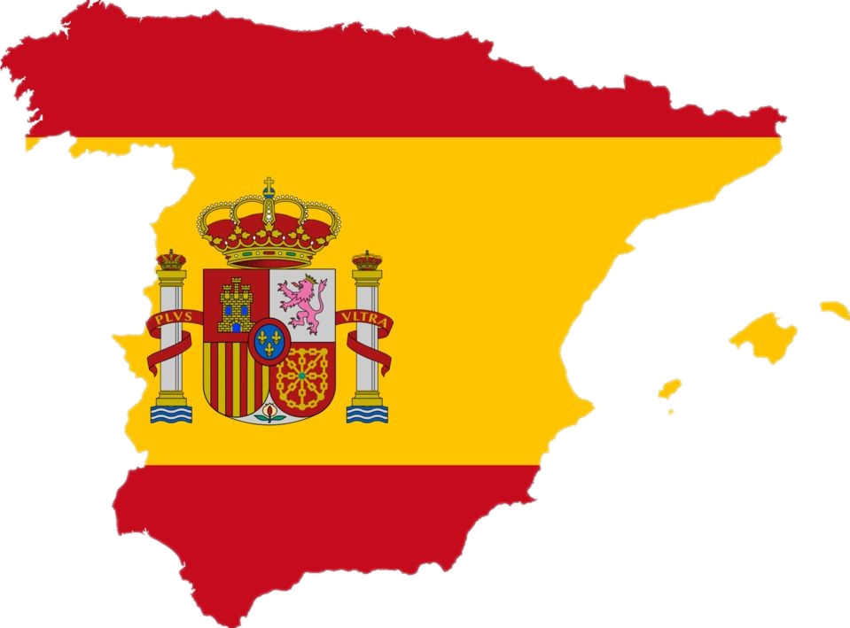 Report Abuse - Spain Flag Map (959x709), Png Download