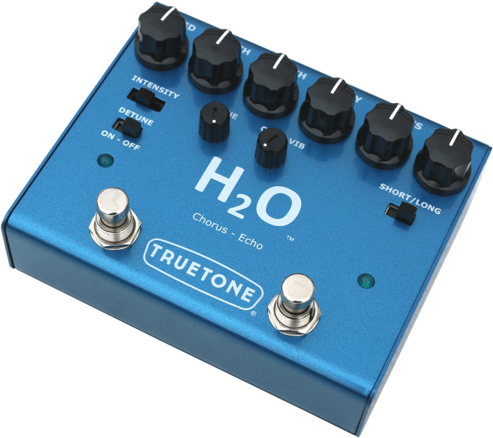 V3h2o Angled E1449608284419 - Truetone Truetone V3 H2o Chorus And Echo Pedal (1000x833), Png Download