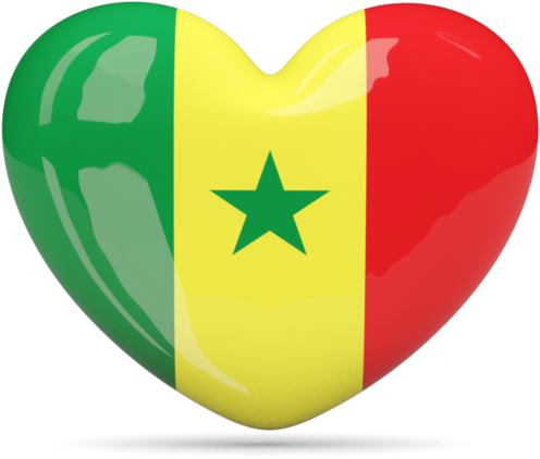 Online Wolof Language Lessons For Speakers Of English - Senegal Heart (640x480), Png Download
