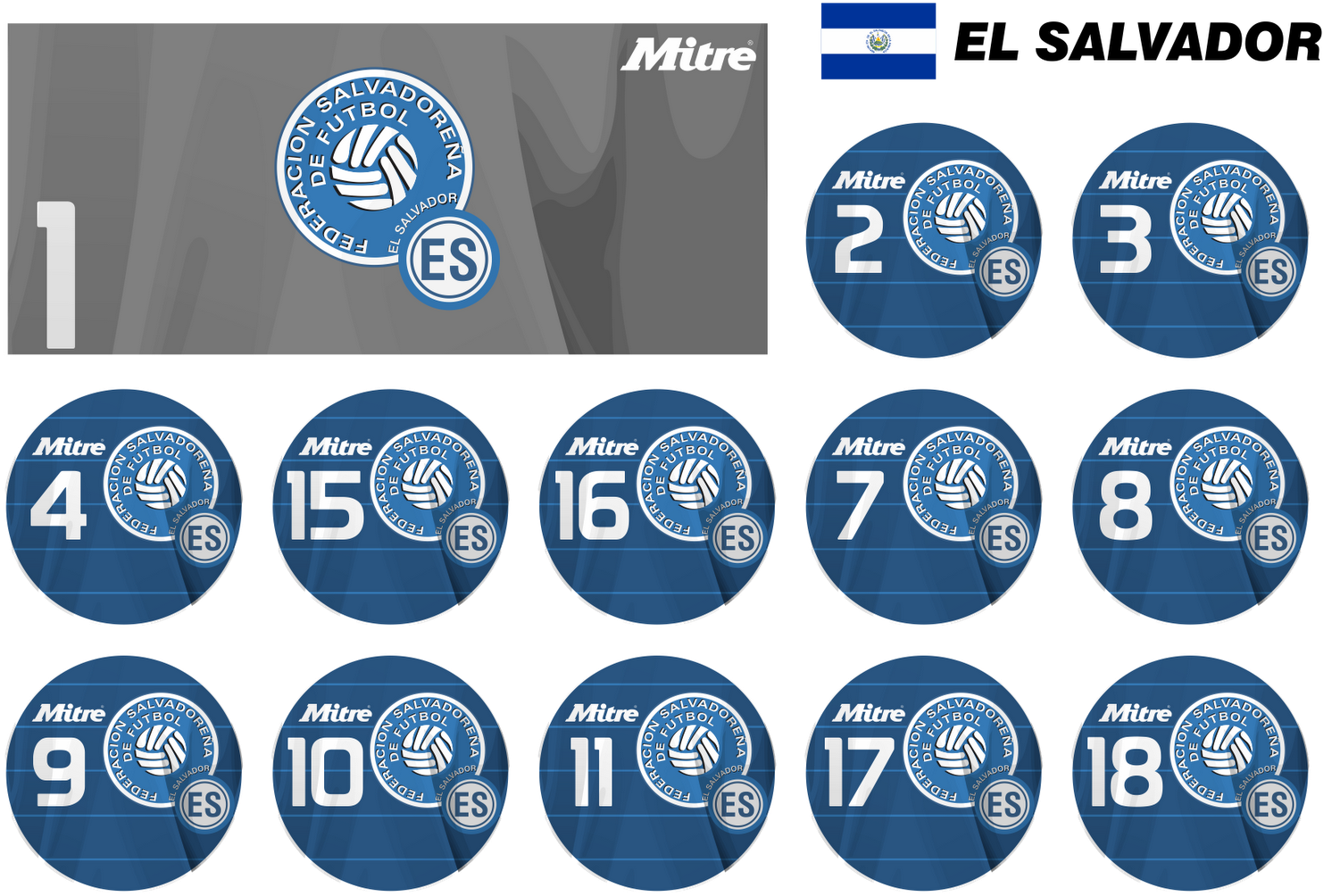 Seleção El Salvador - Salvadoran Football Federation (1600x1067), Png Download