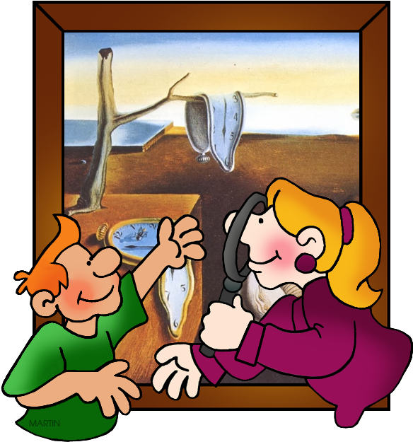 Free Art Clip Art By Phillip Martin, Salvador Dali - Museum Of Modern Art (614x648), Png Download